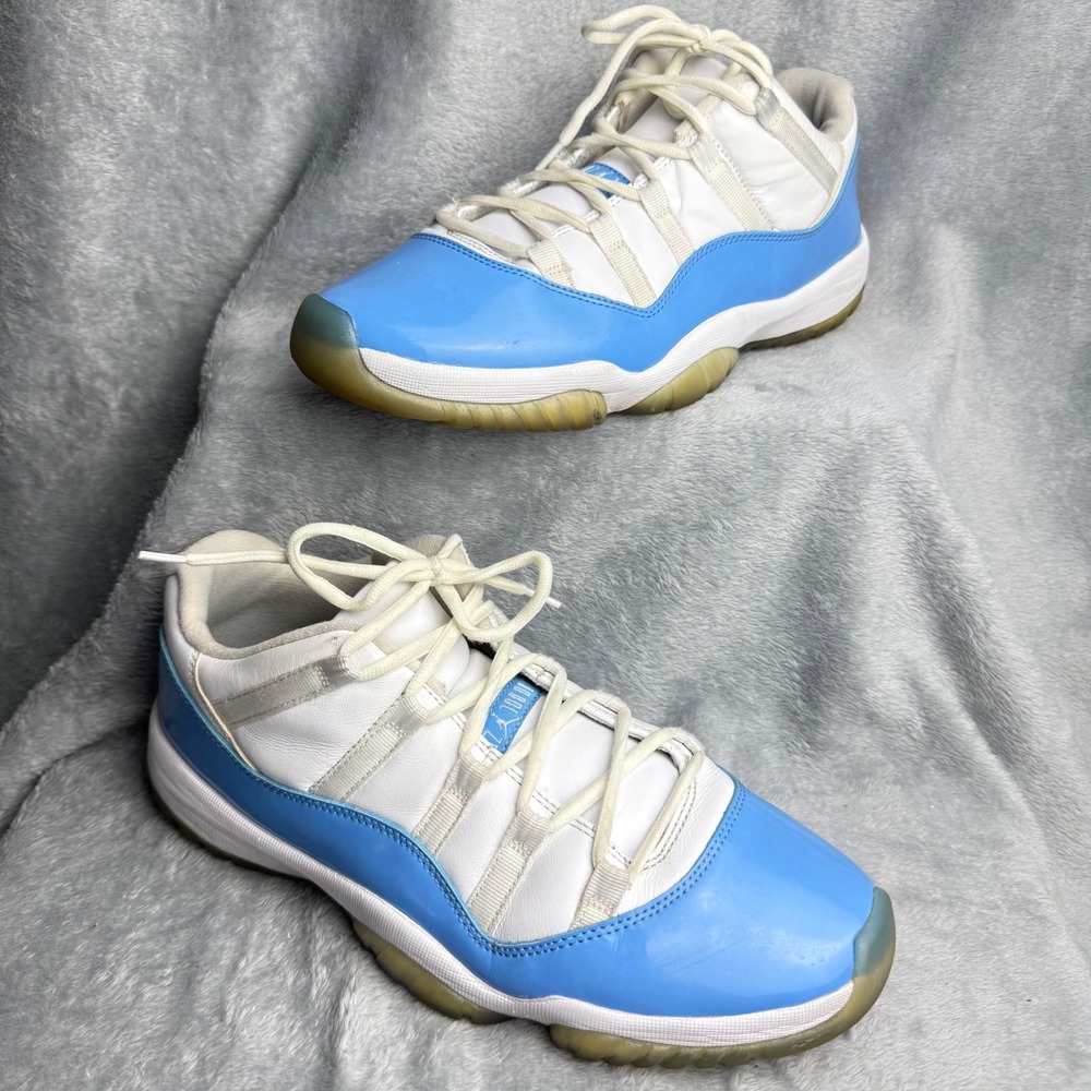 Jordan 11 Retro Low UNC University Blue White 528895-106 Mens 10.5